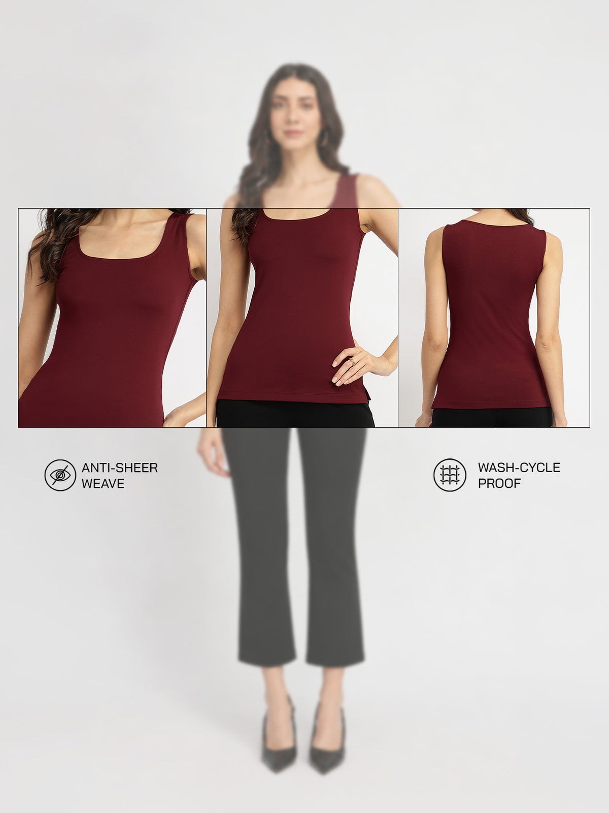 Tank Top - Maroon
