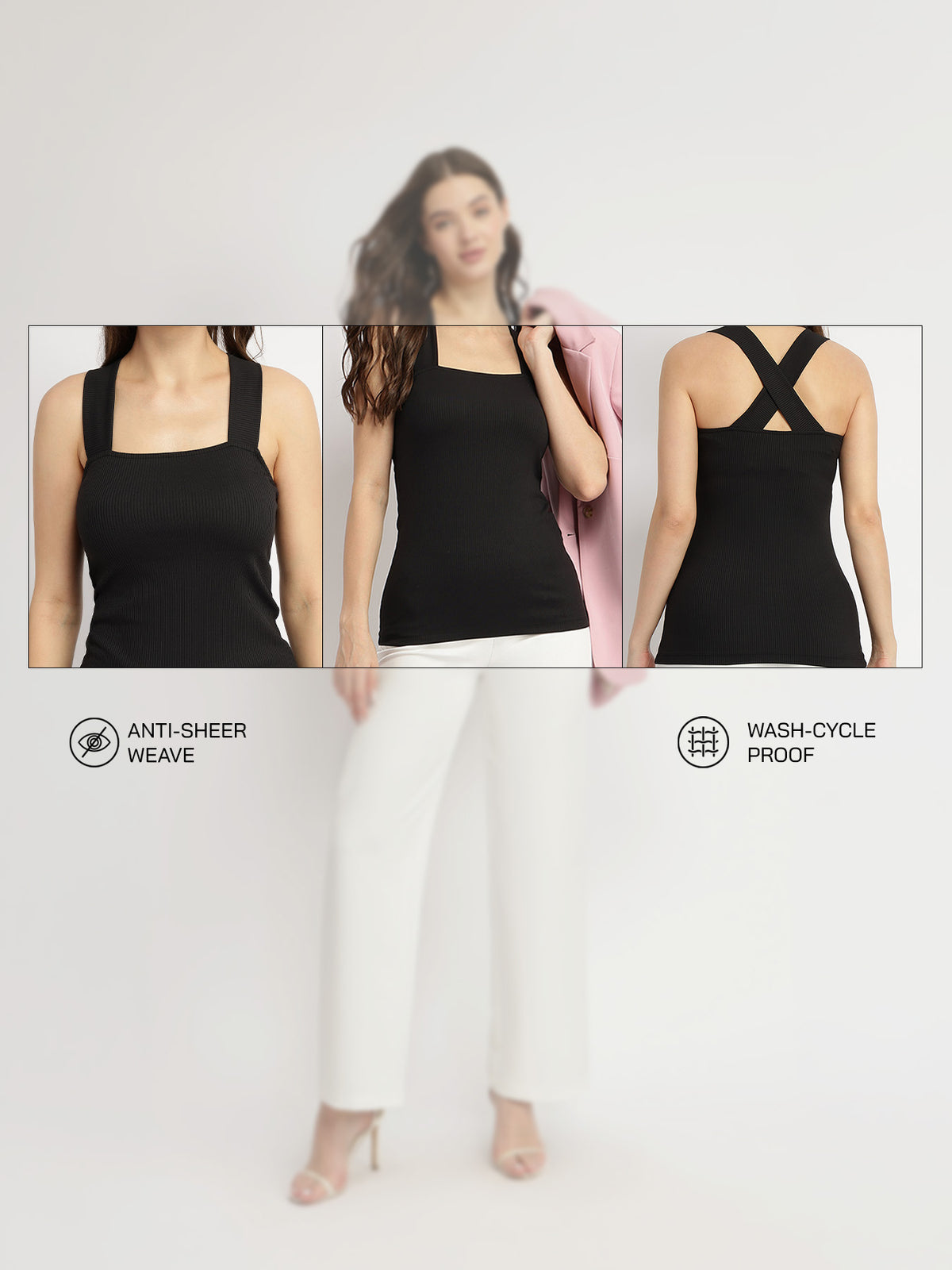 Tank Knit Top - Black