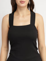 Tank Knit Top - Black