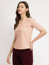 Striped T-Shirt - Red
