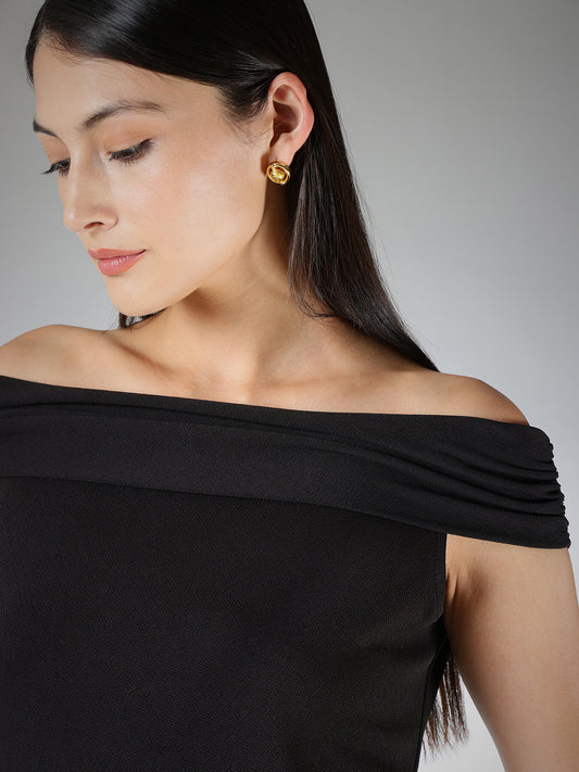 Off-Shoulder Top - Black