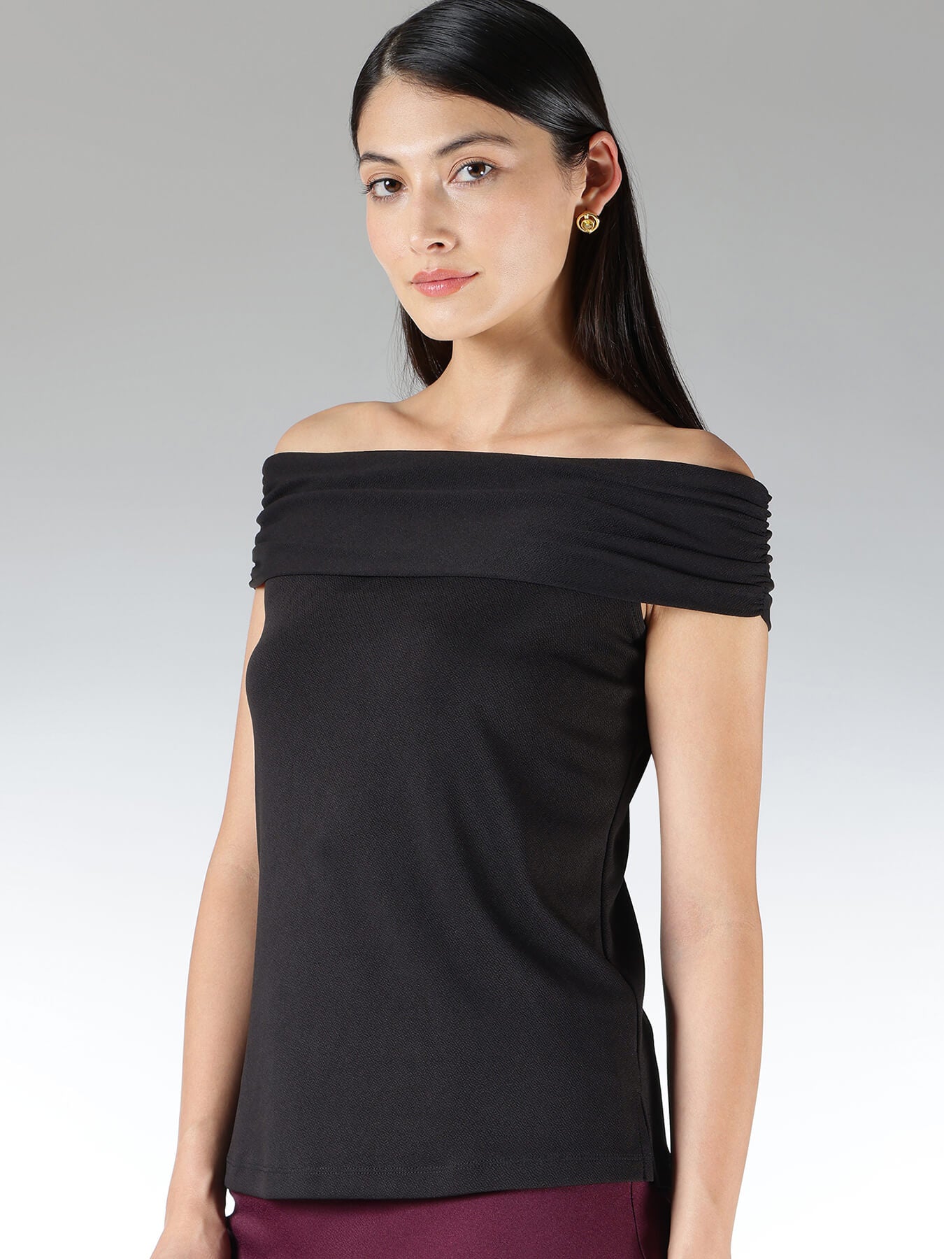 Off-Shoulder Top - Black