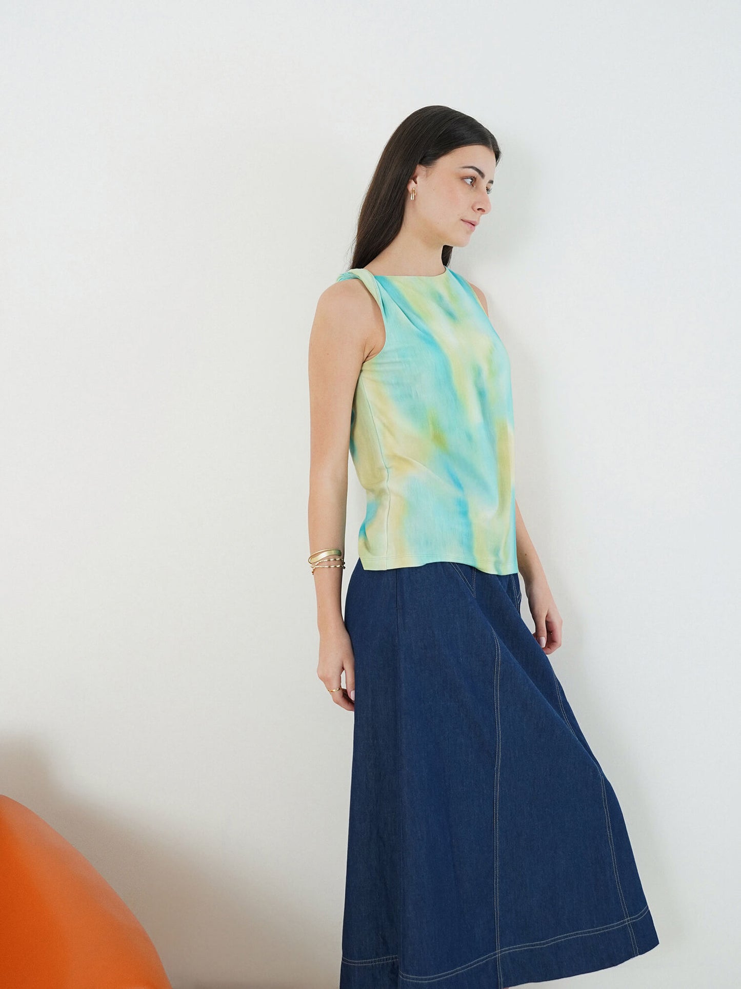 Boat Neck Top - Multi