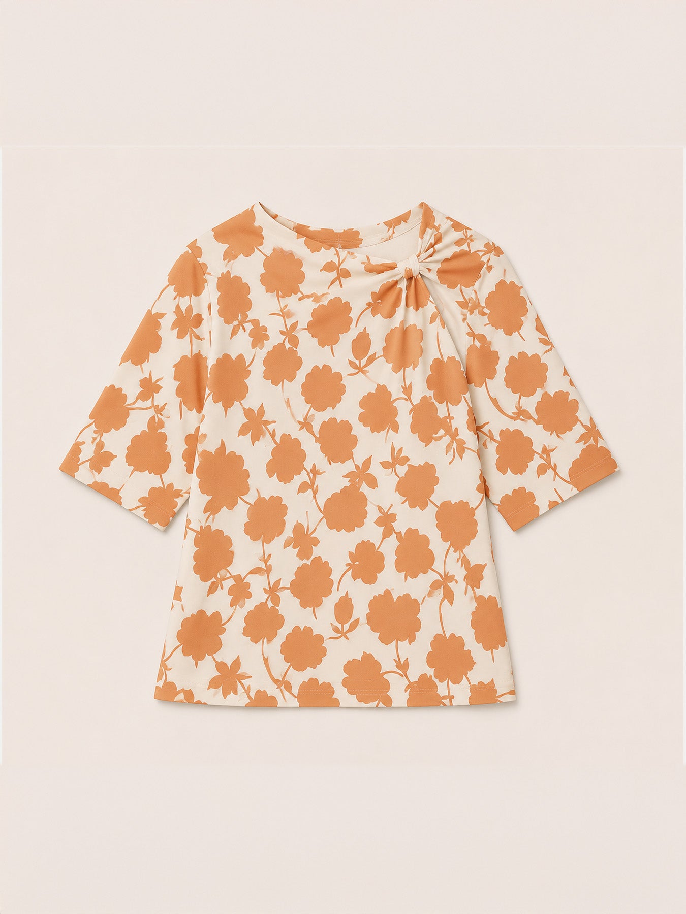 Cotton Floral Top - Off White