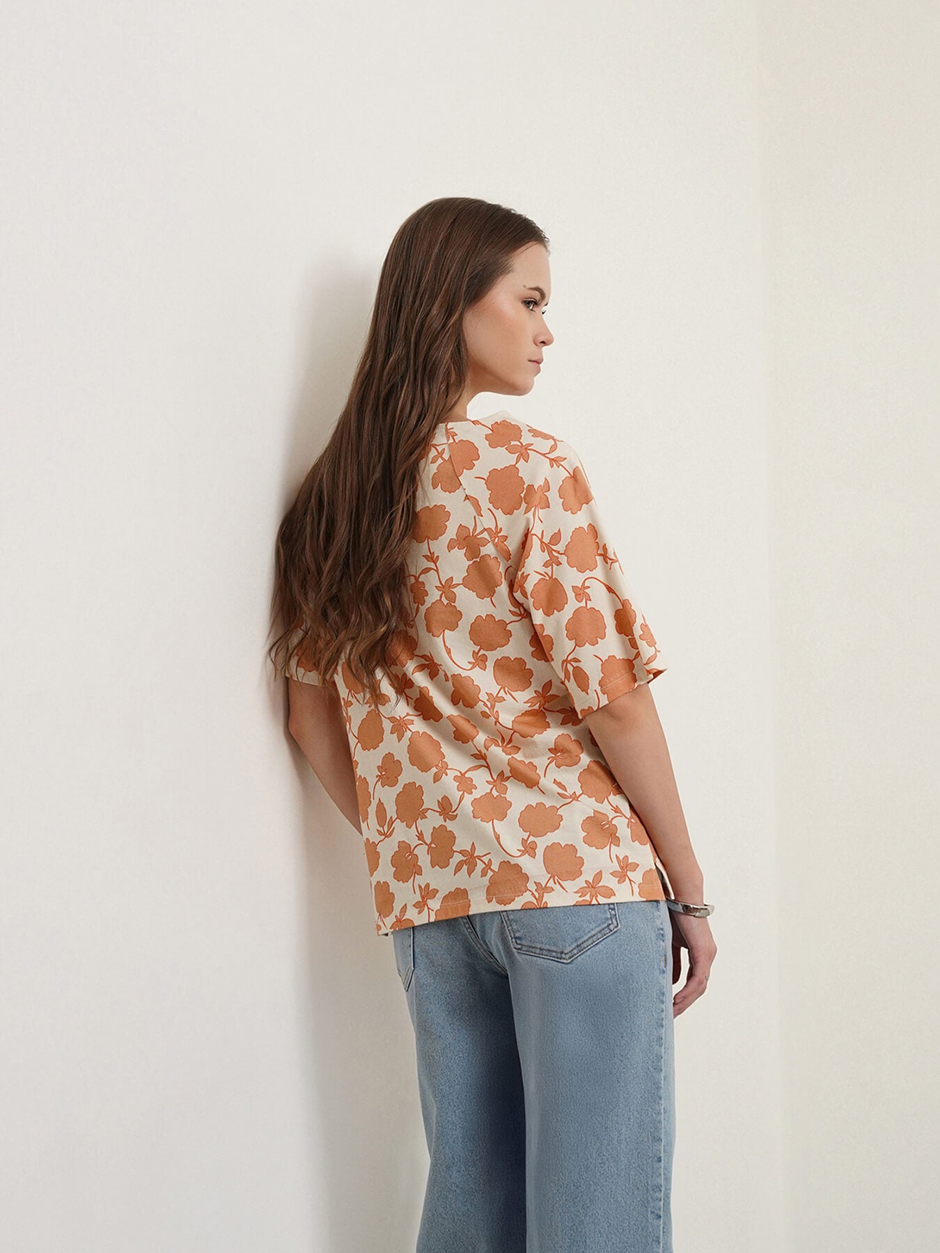 Cotton Floral Top - Off White