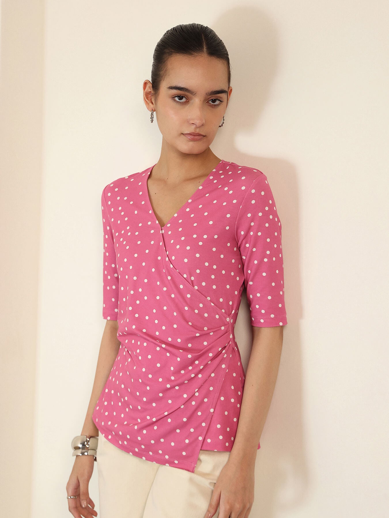 Polka Dot Top - Pink