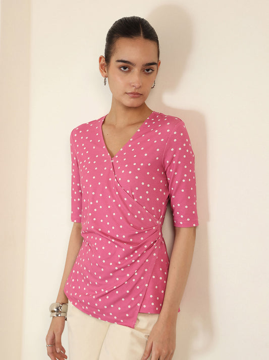 Polka Dot Top - Pink