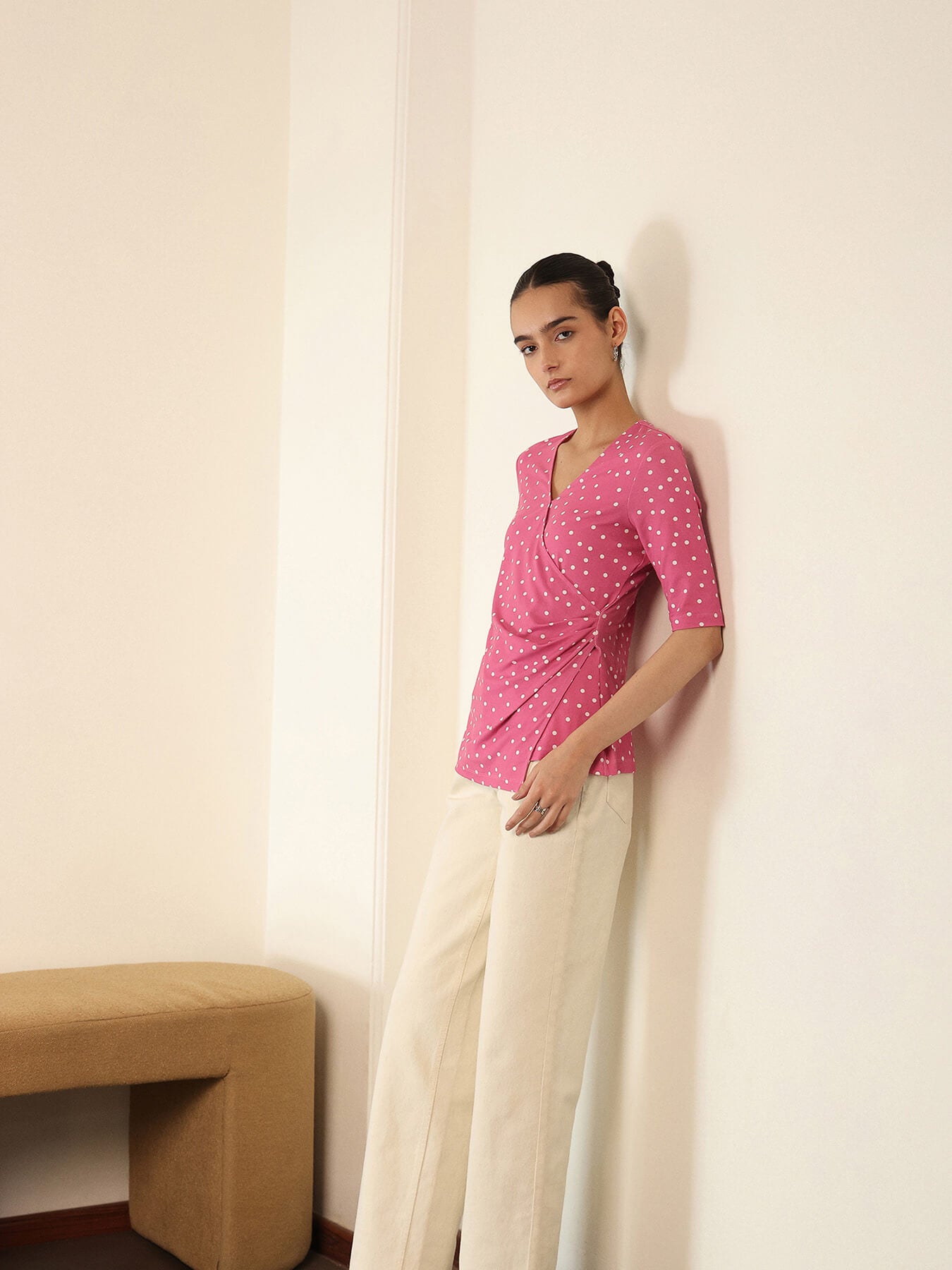 Polka Dot Top - Pink