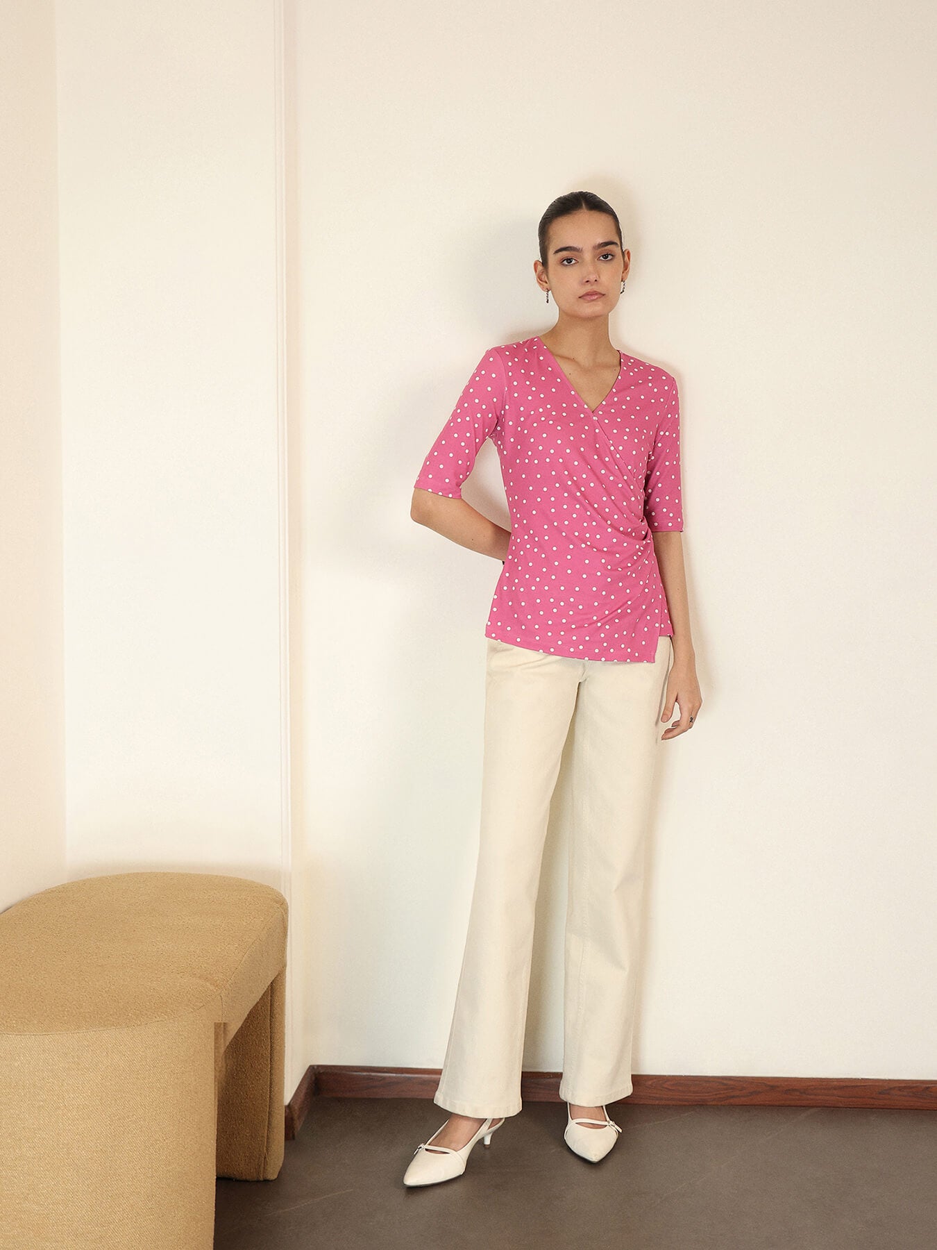 Polka Dot Top - Pink