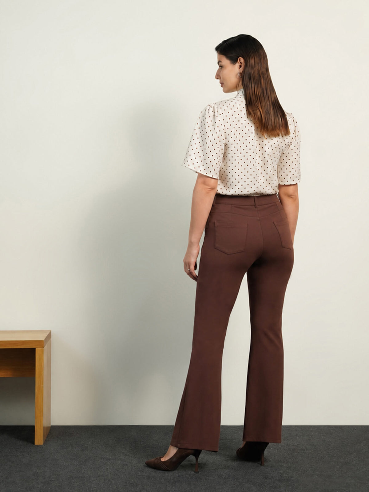 Livin Fit and Flare Pants - Brown