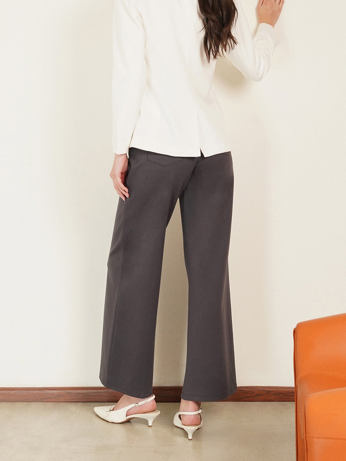 Livin Ultra Wideleg Tummy Tucker Pants - Dark Grey