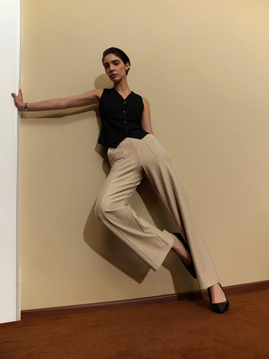 Livin Ultra Wideleg Pants - Beige