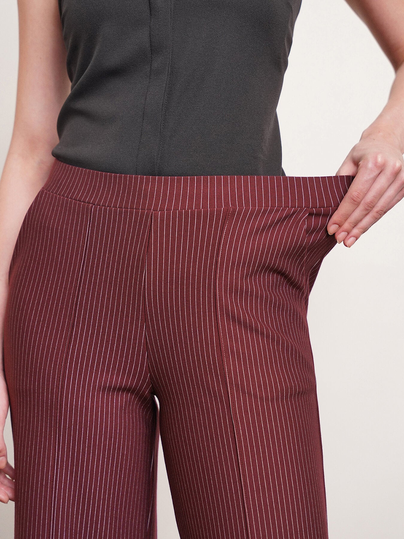 Livin Ultra Wideleg Pants - Wine