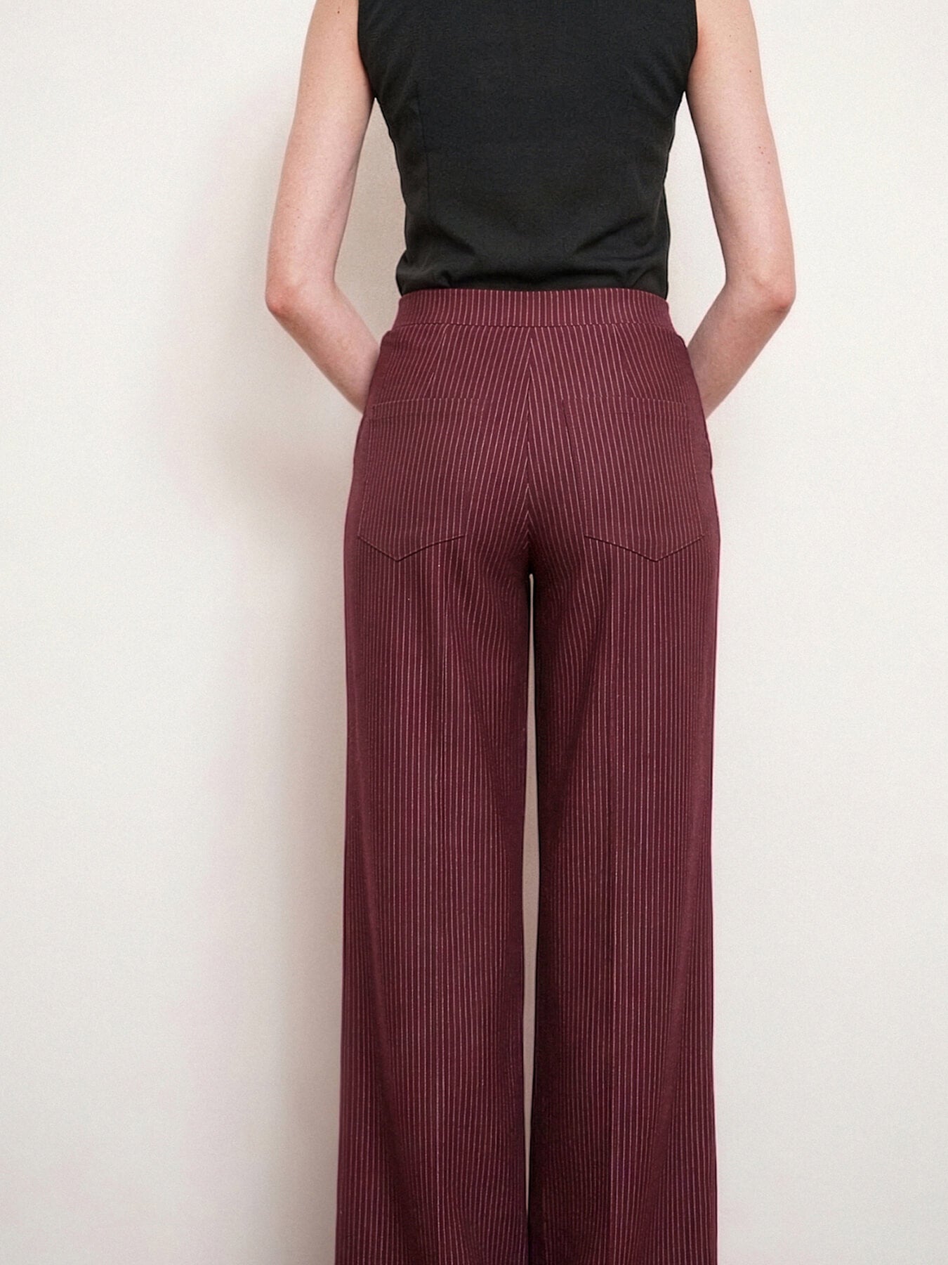 Livin Ultra Wideleg Pants - Wine