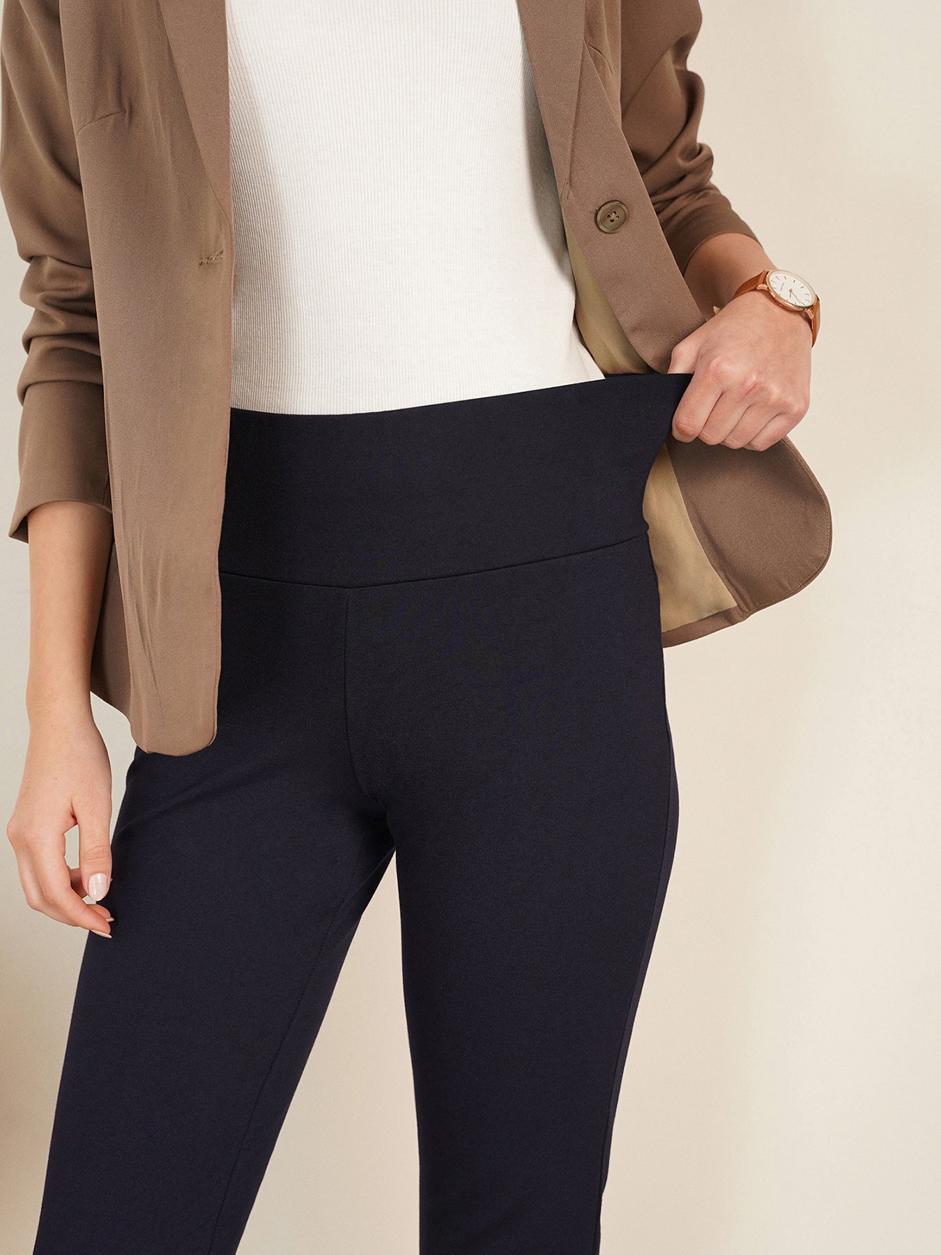 Livin Bootcut Tummy Tucker Pants - Navy
