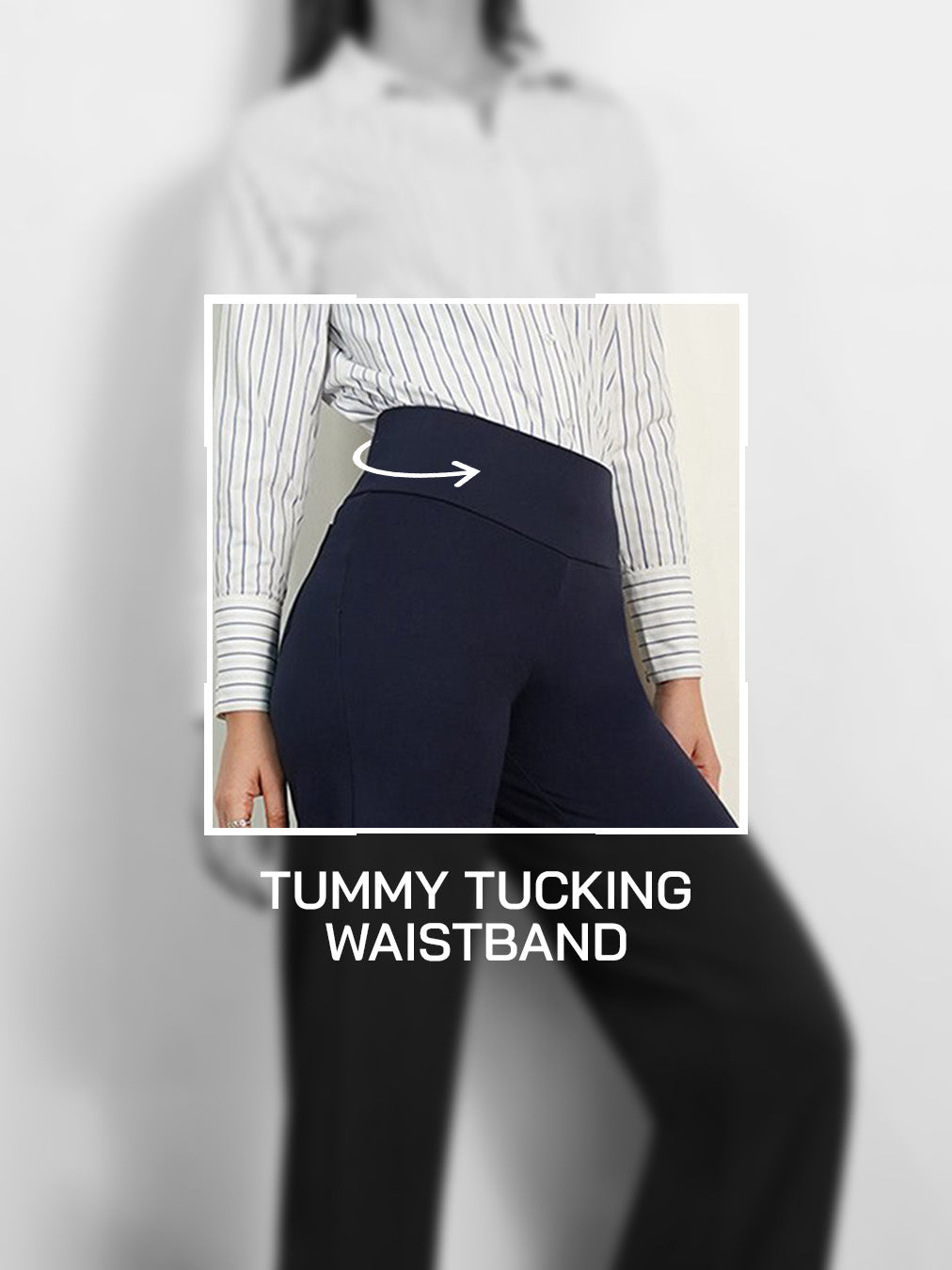 Livin Wide Leg Tummy Tucker Pants - Navy