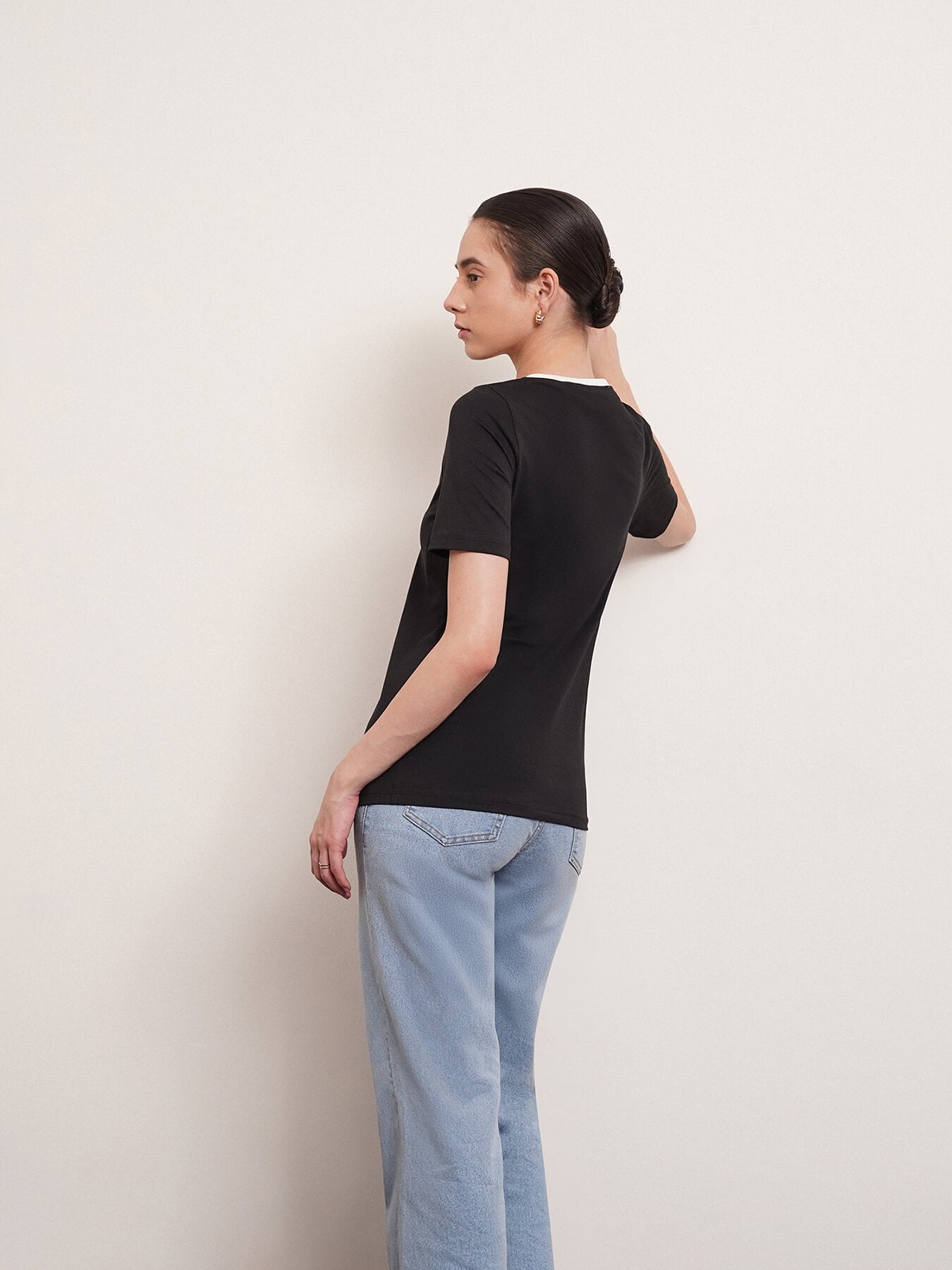 LivSoft Cotton T-Shirt - Black And White
