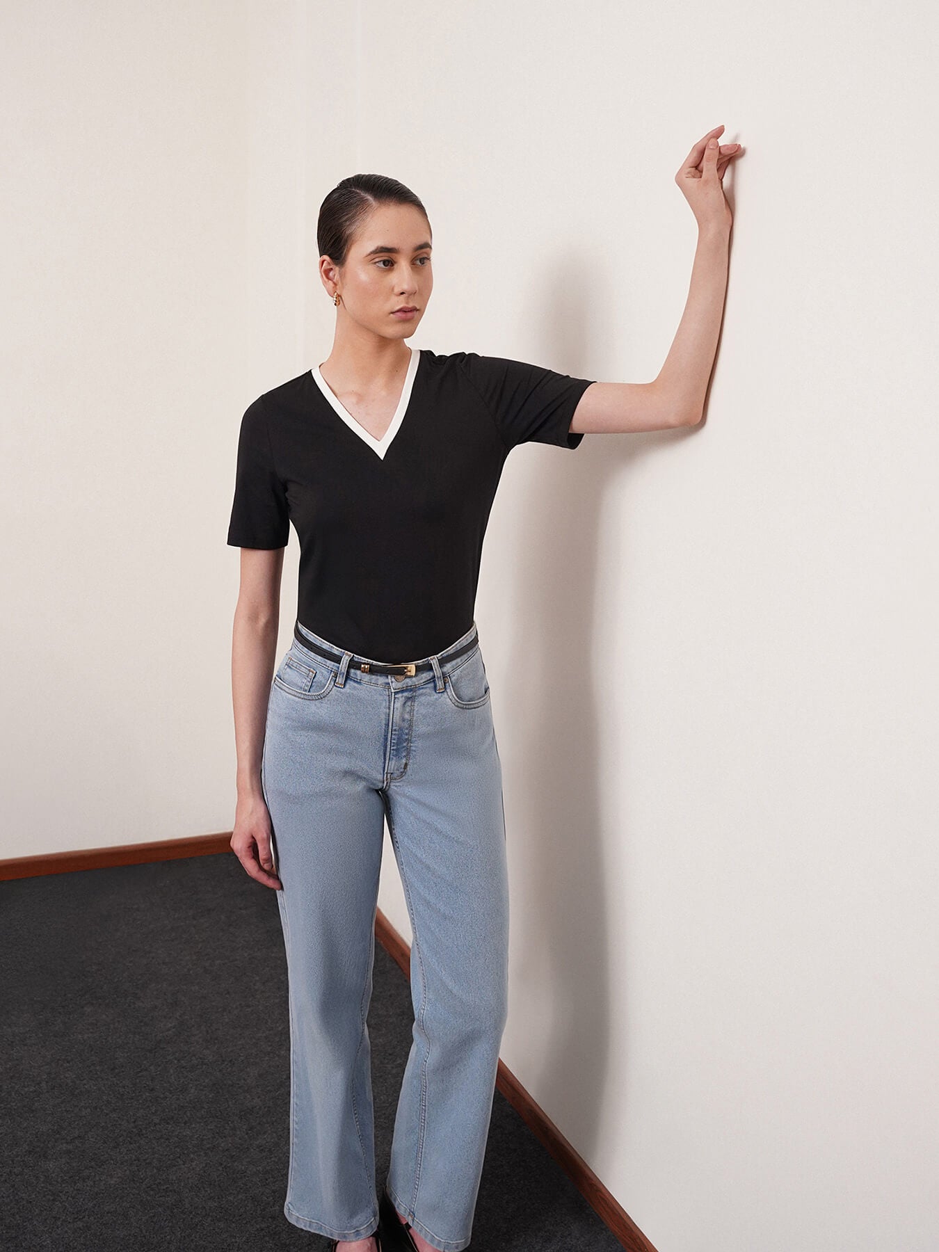 LivSoft Cotton T-Shirt - Black And White