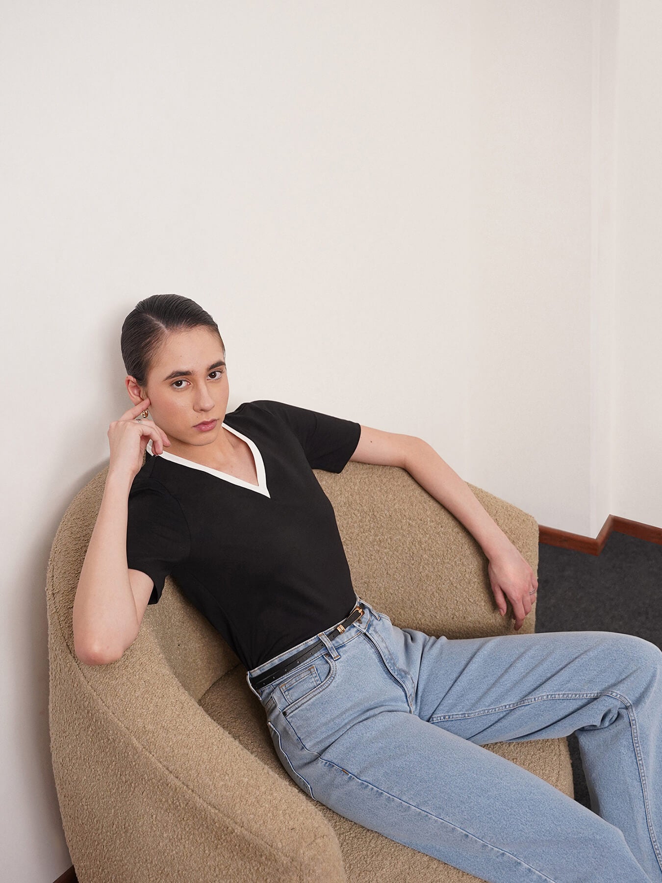 LivSoft Cotton T-Shirt - Black And White