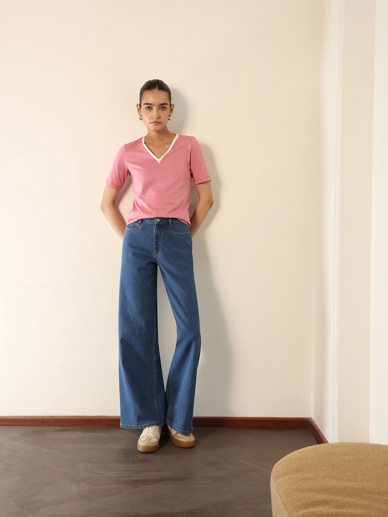 Pure Cotton T-shirt - Pink