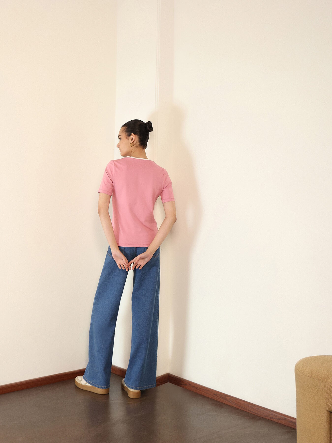 Pure Cotton T-shirt - Pink