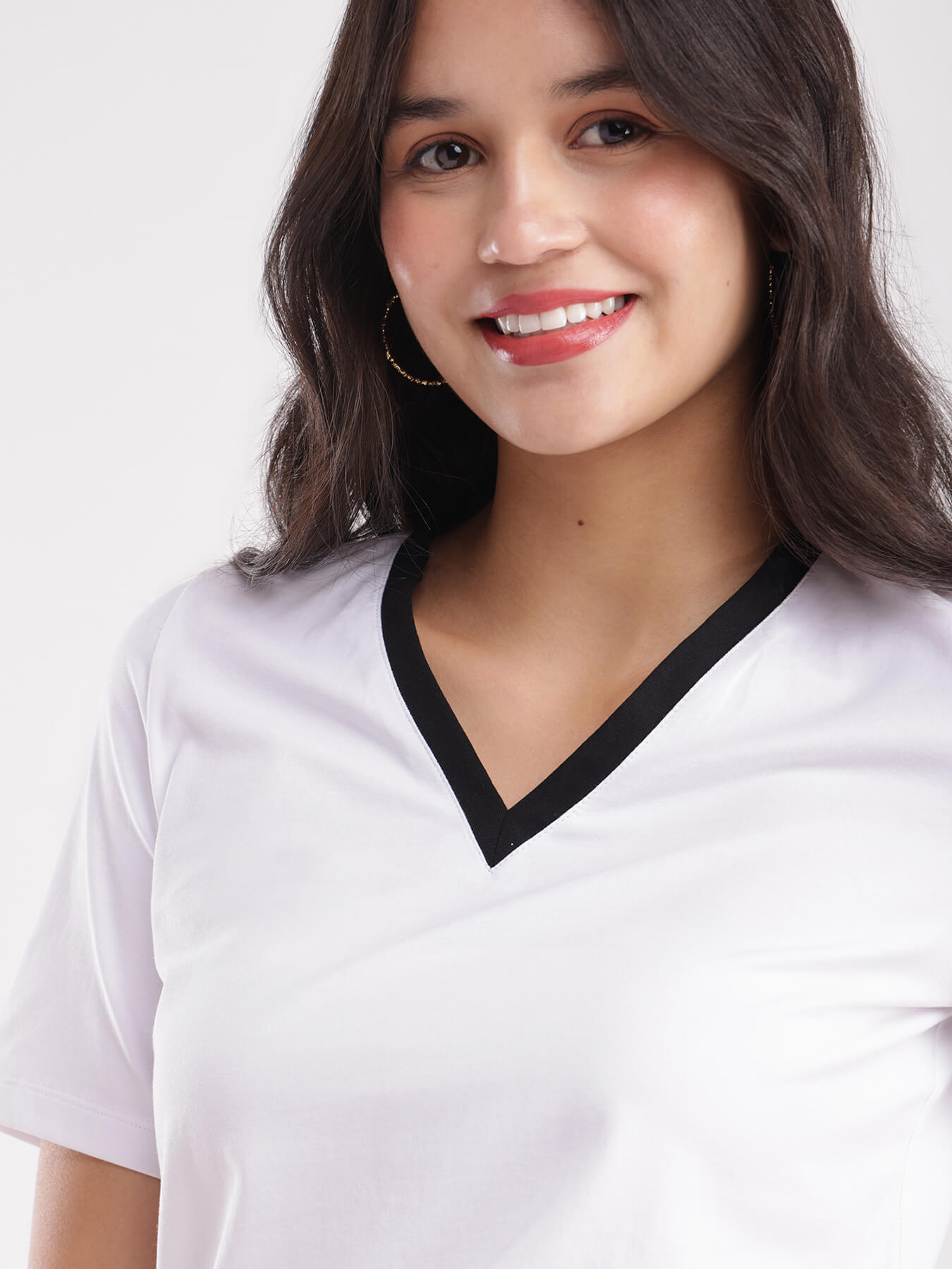 LivSoft Cotton T-Shirt - White And Black