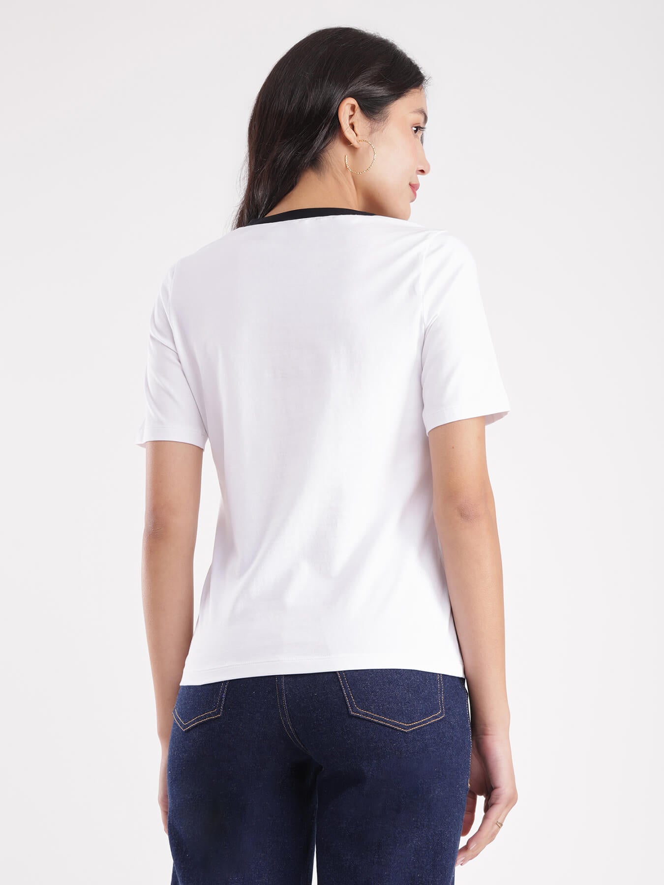 LivSoft Cotton T-Shirt - White And Black