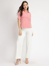 Cotton Polo T-Shirt - Pink