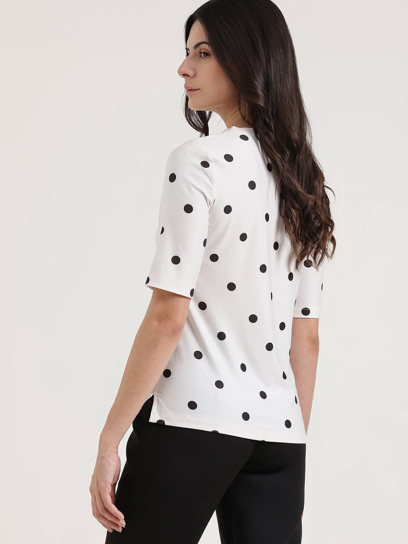 Polka Dot T-Shirt - Off White