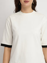 Cotton Crew Neck T-Shirt - White