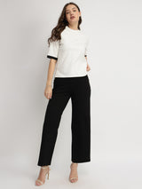 Cotton Crew Neck T-Shirt - White