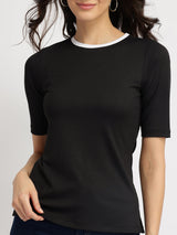Colourblocked T-Shirt - Black