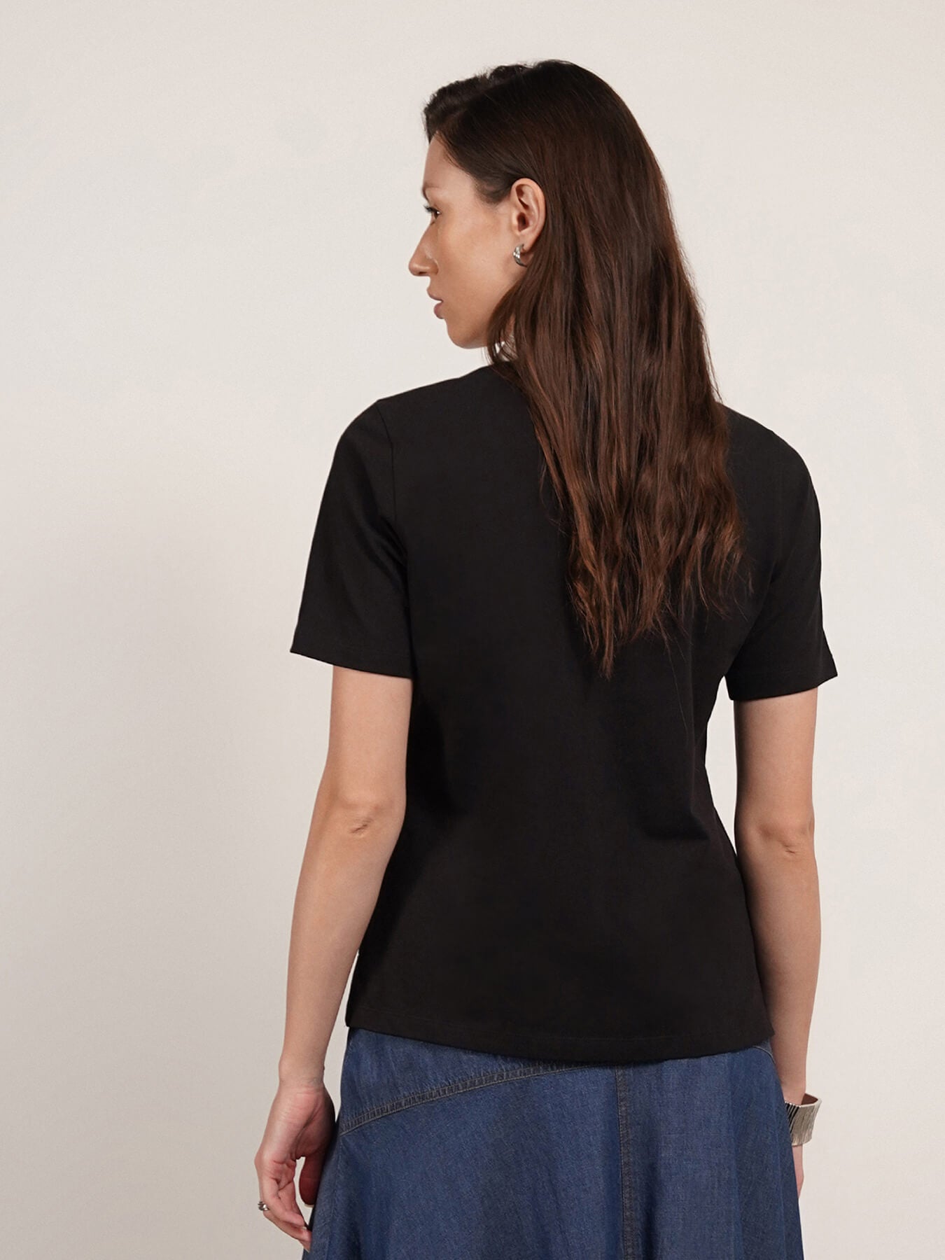Cotton Polo T-Shirt - Black