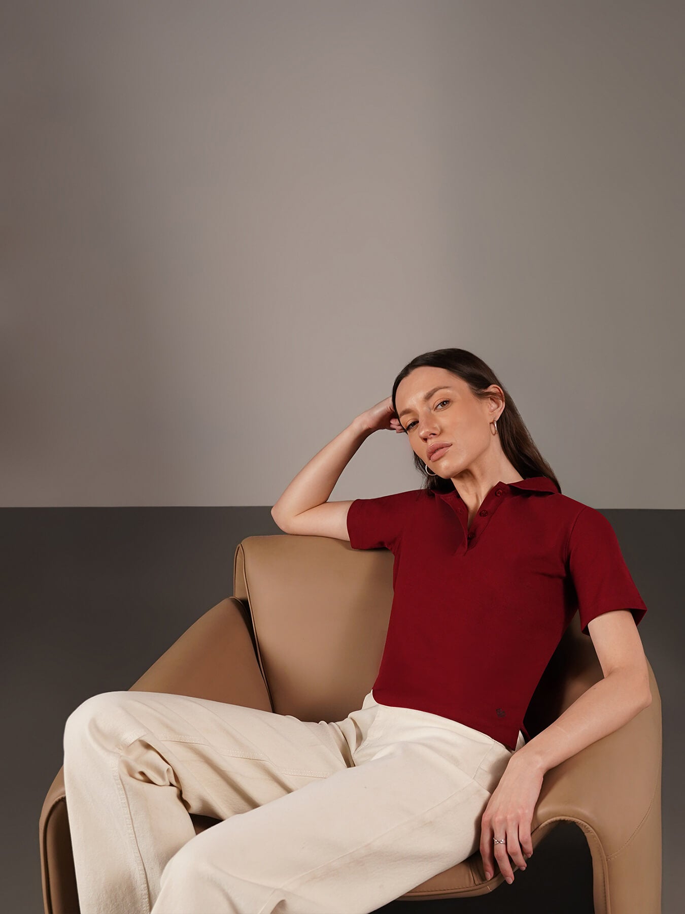Pure Cotton Polo T-Shirt - Black