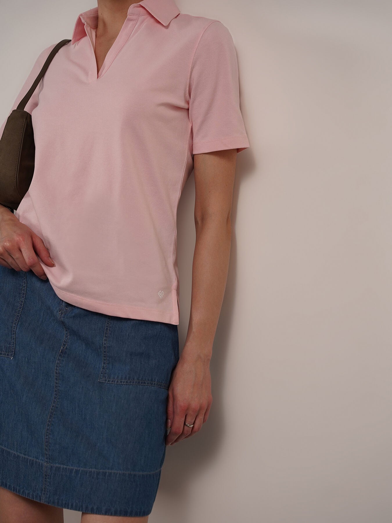 Cotton Polo T-Shirt - Pink
