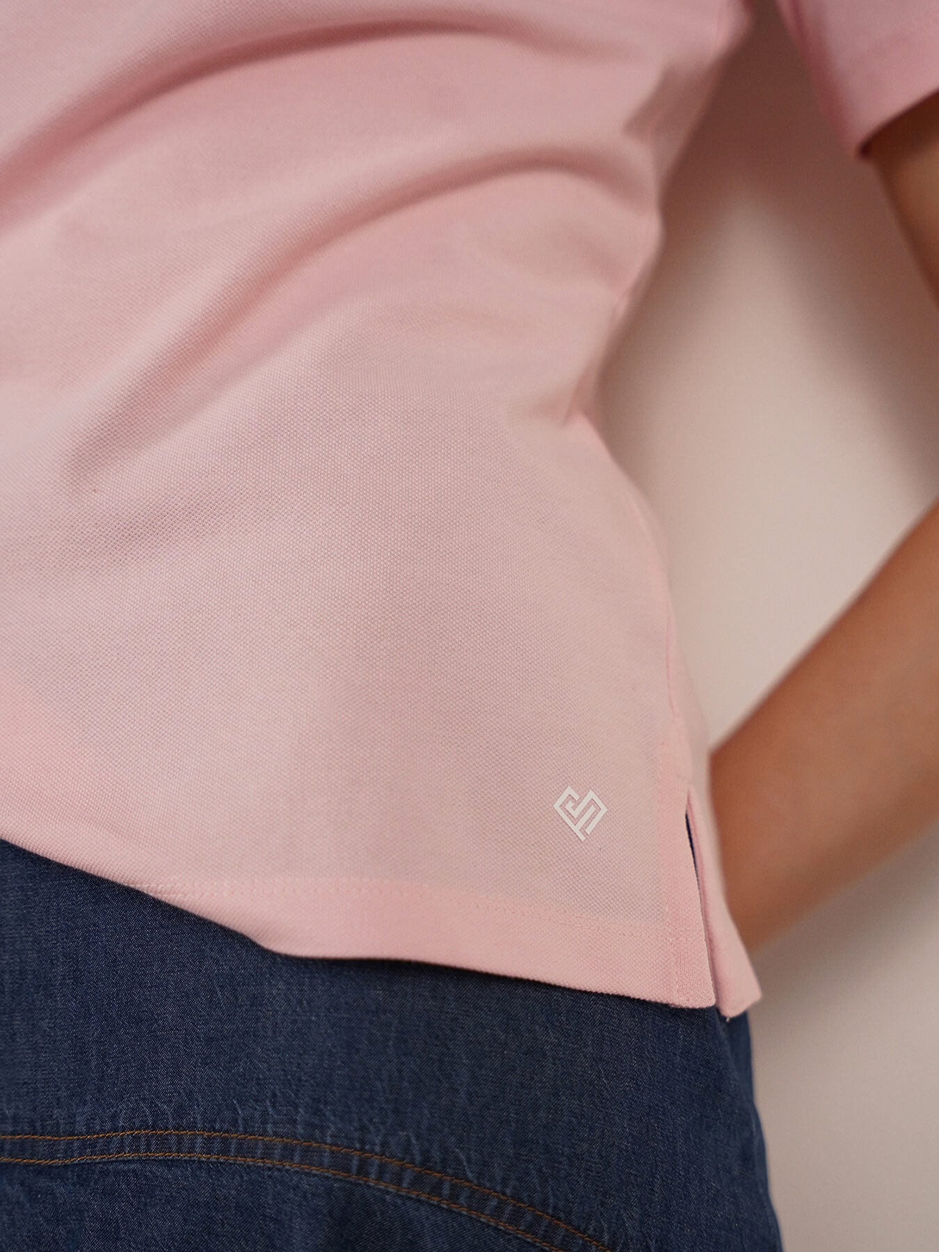 Cotton Polo T-Shirt - Pink