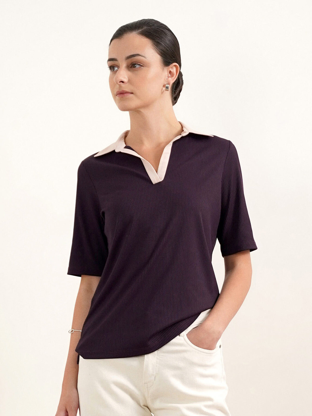 Polo T-shirt - Purple