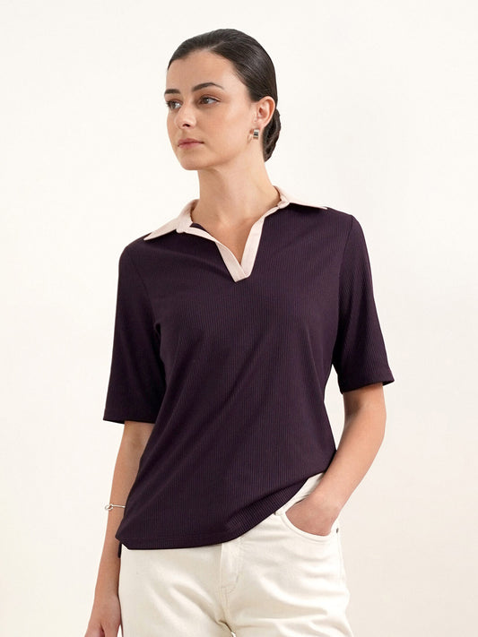 Polo T-shirt - Purple