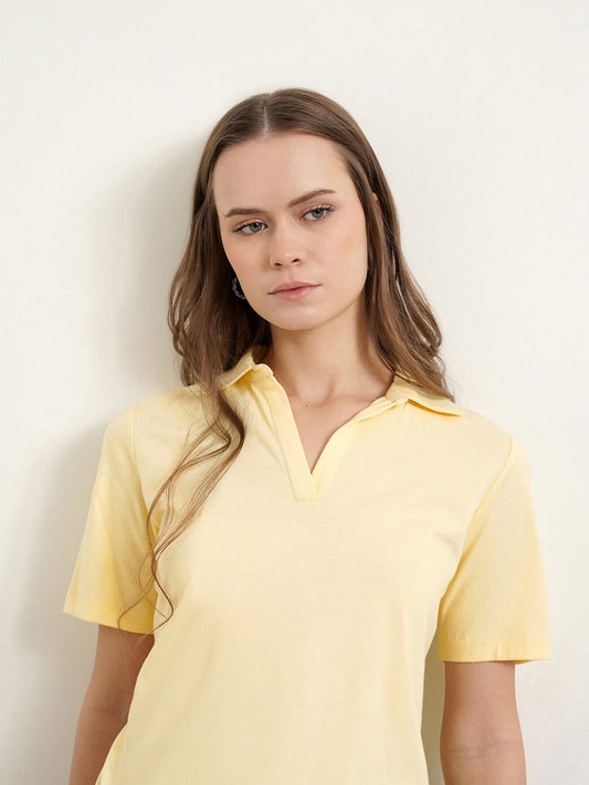 Cotton T-shirt - Yellow