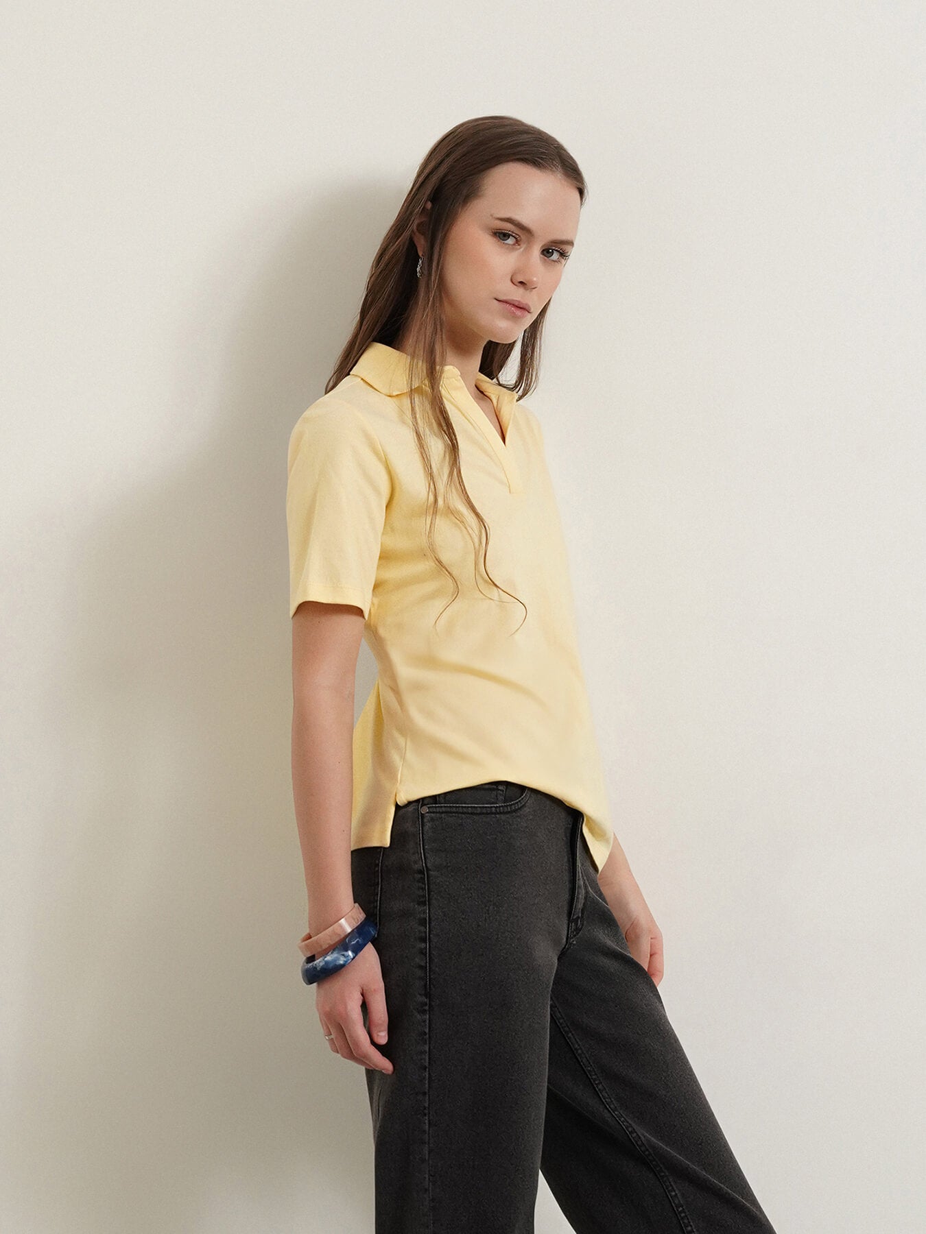 Cotton T-shirt - Yellow