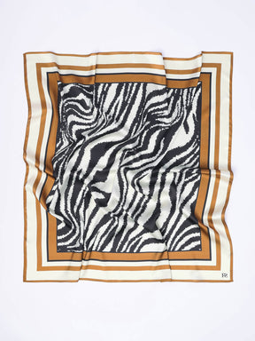 Animal Print Scarf - Black