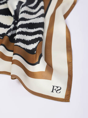 Animal Print Scarf - Black