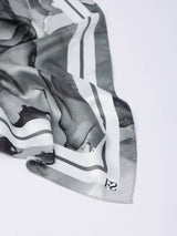 Marble Print Scarf - Grey