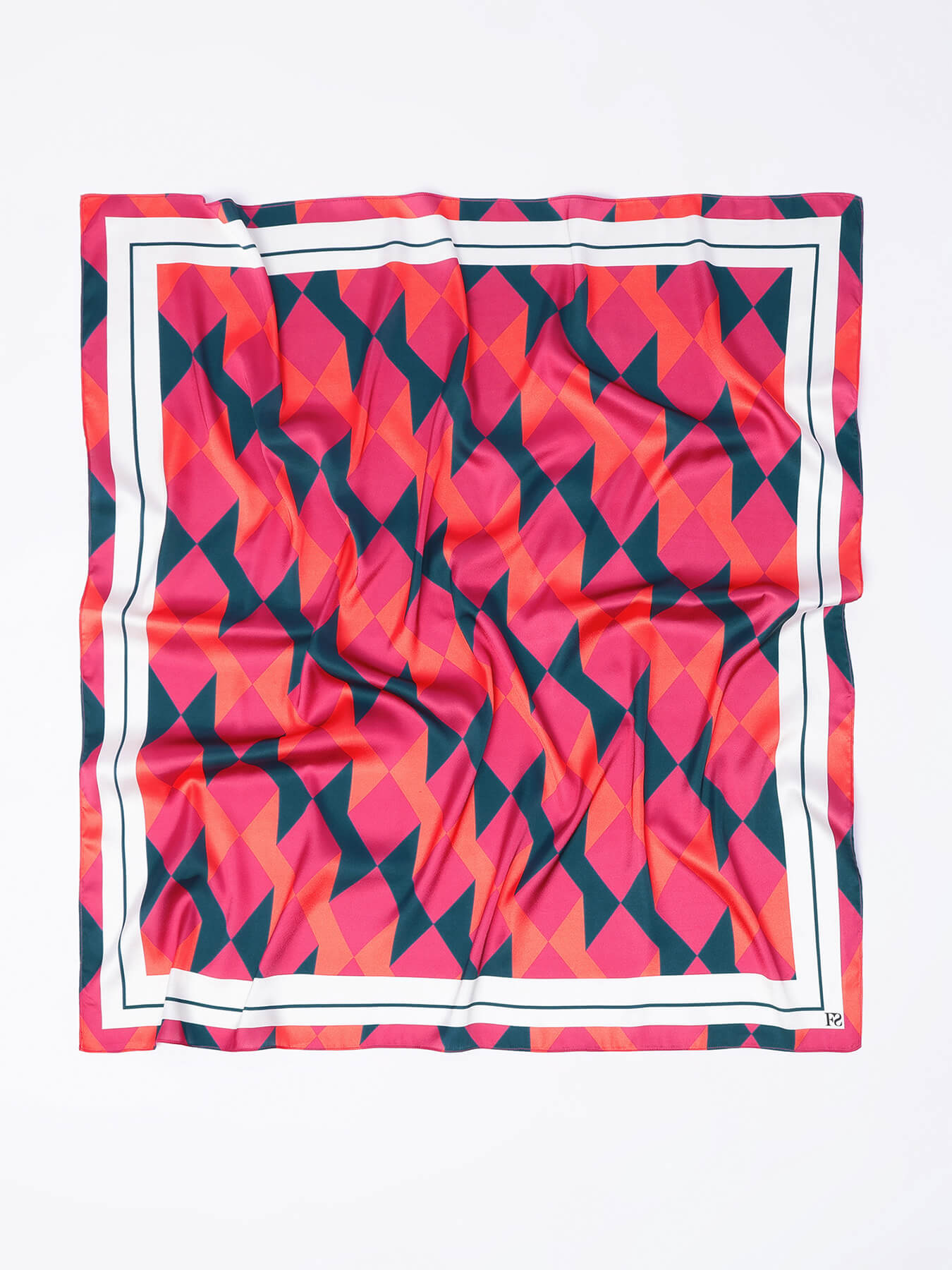 Geometric Print Scarf - Pink