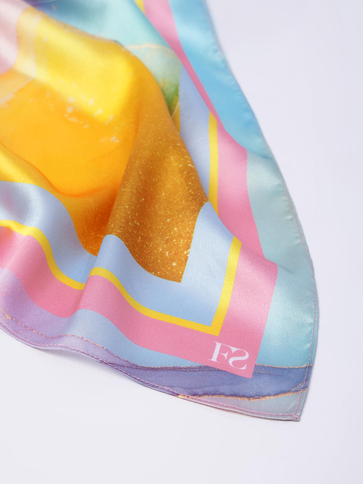 Marble Print Scarf - Multicolour