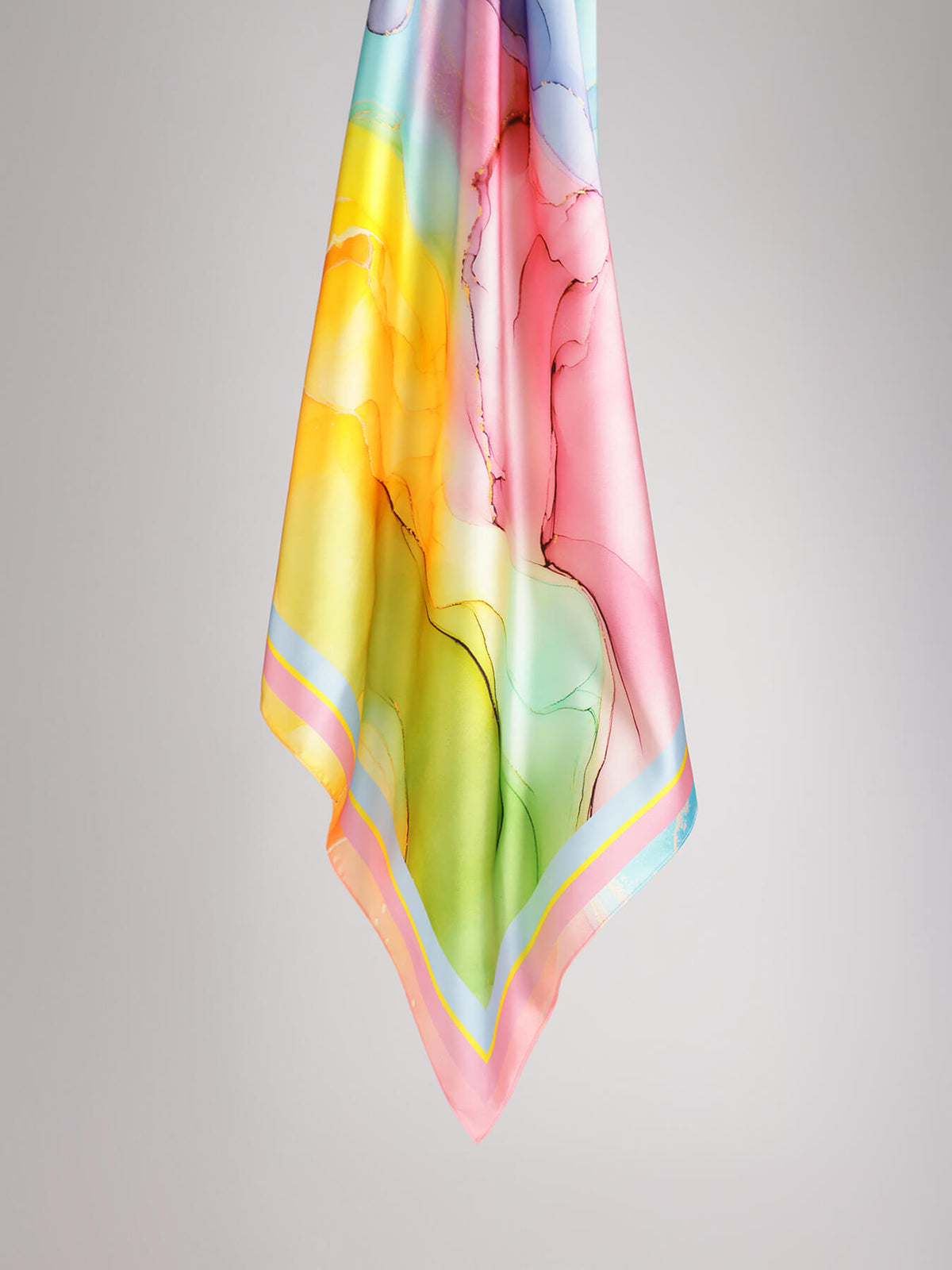 Marble Print Scarf - Multicolour