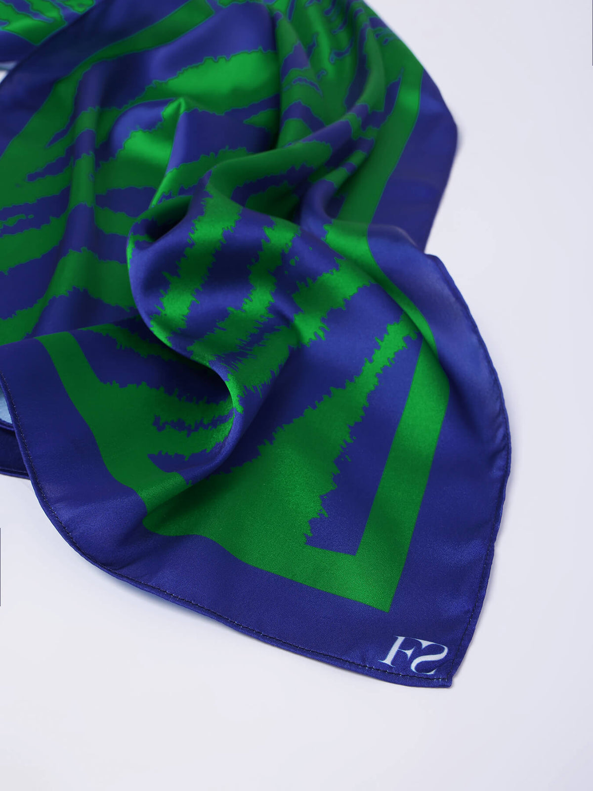 Animal Print Scarf - Blue