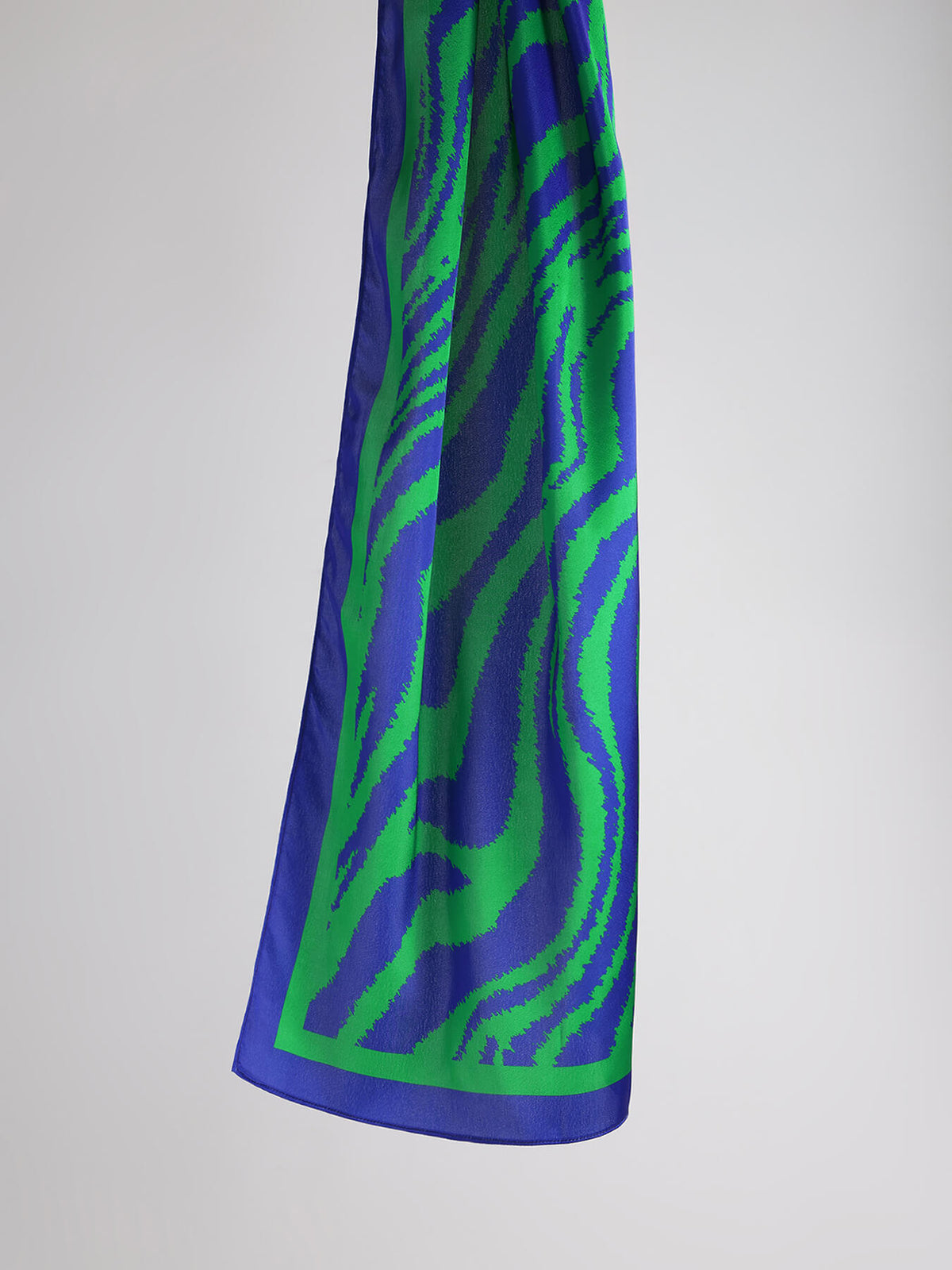 Animal Print Scarf - Blue