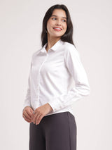 Cotton Button Down Shirt - White