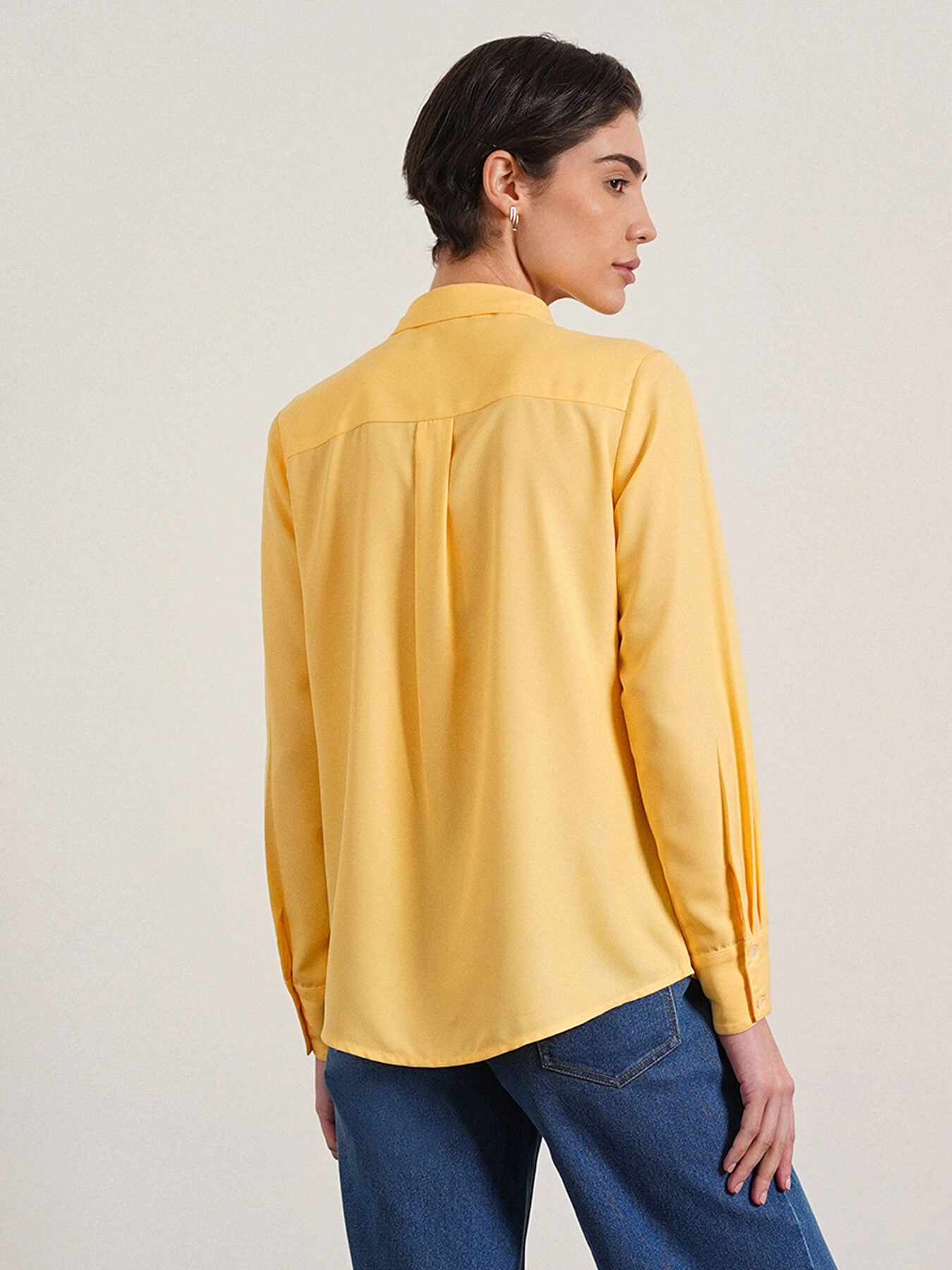 V-Neck Shirt - Yellow